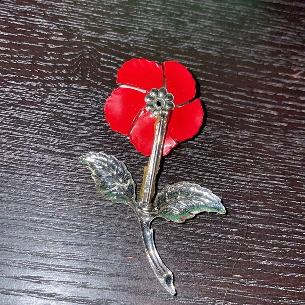 Vintage 1990’s Rose Brooch - Picture 2 of 2